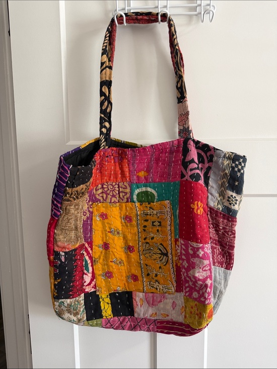Kathmandu Handbags - Kathmandu Multicolor Patchwork Tote Bag